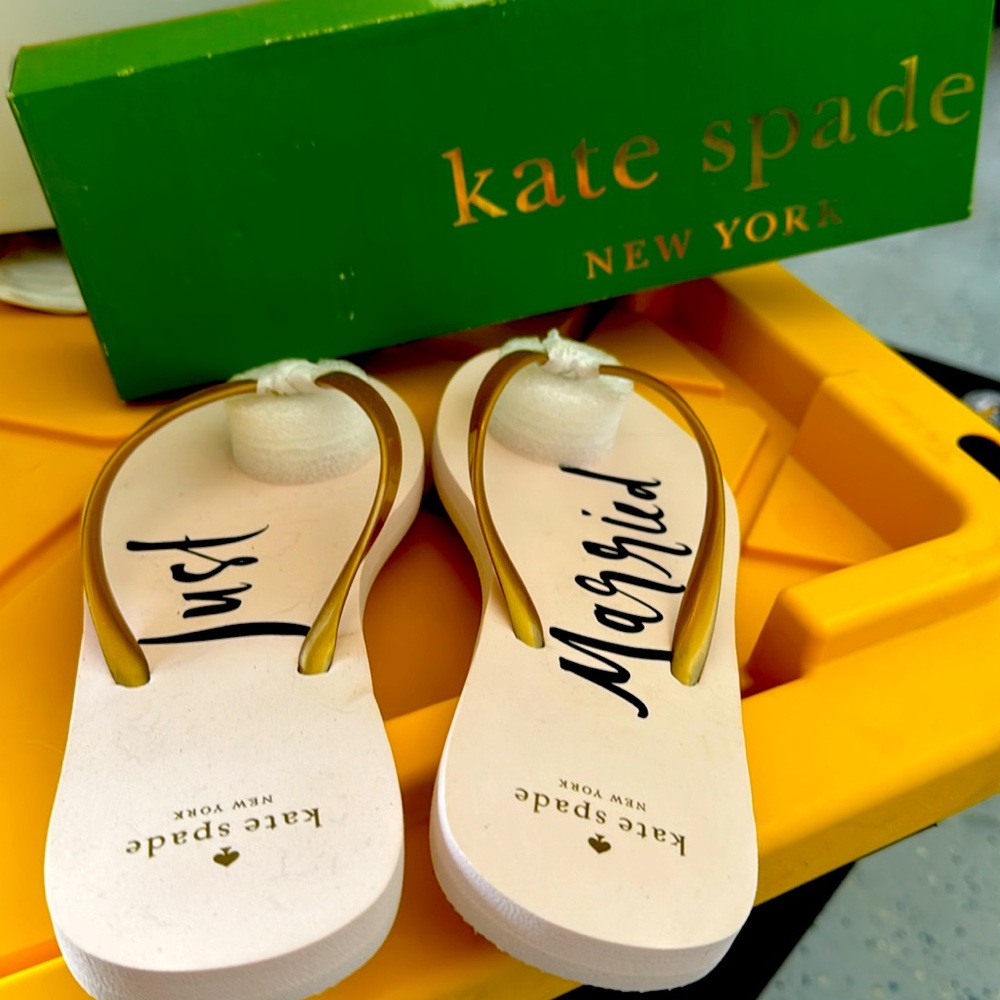 Kate Spade “Just Married” Sandals